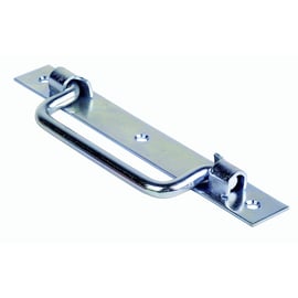 Poignée sur platine rabattable St-Etienne zingue blanc