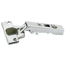 Charnière invisible ouverture 110° INTERMAT 9943  à visser  en applique coudure 0 mm
