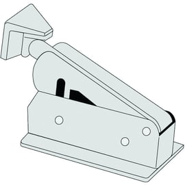 Loqueteau touche lâche en applique fixation façade de porte