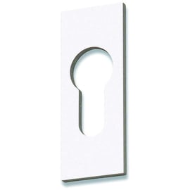 Rosace de cylindre rectangulaire adhésive 66 x 25 x 3 mm aluminium