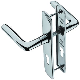 Ensemble sur grande plaque RIV-BLOC chromé miroir