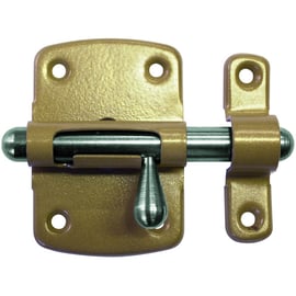 Targette en applique à pêne rond 861 acier verni largeur 35 mm