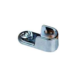 Support d'extremité pour tube de penderie ovale 30 x15 chromé