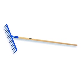 Râteau à douille 16 dents droites avec manche bois