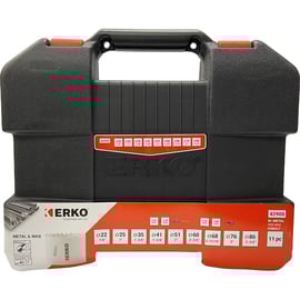 Coffret de 9 scies trépans Bimétal + accessoires - 22 à 86 mm