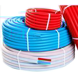 Tube PER pré-gainé double