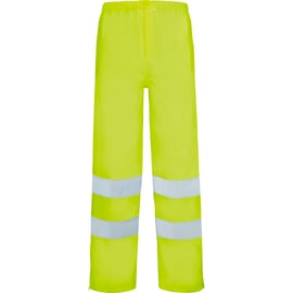 Pantalon de pluie haute visibilité jaune