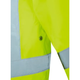 Veste de pluie haute visibilité jaune