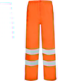 Pantalon de pluie haute visibilité orange