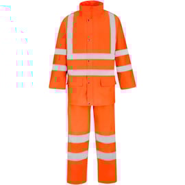 Pantalon de pluie haute visibilité orange