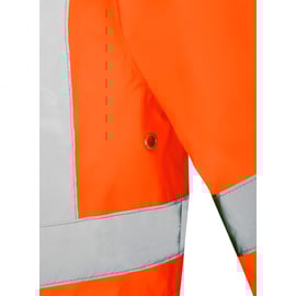 Veste de pluie haute visibilité orange