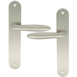 Ensemble sur grande plaque Egée nickelé mat