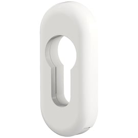 Rosace ovale Scoot clé I (paire) finition blanc RAL 9010B