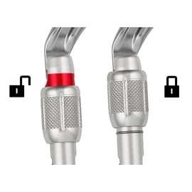 Mousqueton manuel OK Screw-Lock - 22 mm