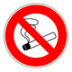 Panneau de signalisation défense de fumer - 300 mm