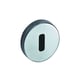 Rosace ronde inox pour béquille LINOX clé L la paire