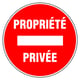 Panneau de signalisation propriété privée - 300 mm