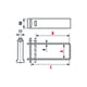 Cravate de fermeture 670 pour portail ou grille