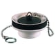 Bonde pour lavabo à bouchon-chaînette plastique