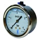 Manomètre 216 simple graduation glycèrine axial inox