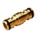Coupleur double auto laiton mâle