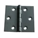 Charnière carrée Bordelaise double feuille  4210 acier décapé 100 x 100 x 1 mm