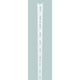 Crémaillère perforée simple perforation acier - Coloris : blanc