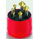 Coffret de fraises coniques à chanfreiner Z3711 revêtu TiN - Plage de diamètres 6,3 à 20,5 mm - Nombre de pièces 6