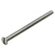 Douille filetée pour ensemble de porte M4 x 22,5 mm laiton nickelé