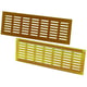 Grille d'aération d'ameublement 381 en applique aluminium argent