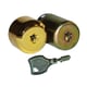 Jeu de cylindre rond IZIS laiton pour serrure CAVITH A2P**