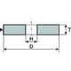 Meule de précision 69936641414 - plate vitrifiée 150 x 20 x 32 mm