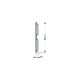 Grille d'aération X600 en applique à découper blanche 430 x 334 mm