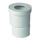 Pipe de WC droite excentrée