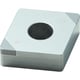 Plaquette de tournage négative CBN CNGA-L1-B - Longueur d'arête de coupe : 12 mm - Épaisseur : 4,76 - Rayon : 0,8 mm - Non revêtue - CBN150