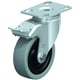 Roulette de manutention pivotante à frein LKPA-VPA-FI 120 kg - 125 x 32 mm