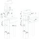 Serrure 1 point pour portillon de piscine TWIST blanc RAL 9010