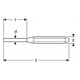 Chasse-goupille - Diamètre de tige : 3 mm - Longueur : 152 mm - Finition : zingué