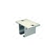 Support enveloppant fixation au plafond SPORTUB 5141 pour rail 50 x 40 mm