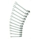 Rack de 12 clés mixtes à cliquet de 8 à 19 mm E111106