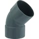 Coude 45° PVC femelle/femelle - Diamètre : 63 mm