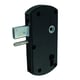 Serrure à pêne levant à cylindre européen MODULOX noire