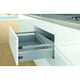 Côté de tiroir double paroi ARCITECH hauteur 94 mm argent