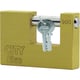 Cadenas rectangulaire monobloc laiton CITY avec 3 clés