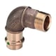 Coude bronze 90° à sertir mâle femelle 2214 - 1/2" - 14 mm