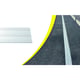 Bande podotactile de guidage B.A.O 3 nervures blanc extérieur à coller 625 x 150 mm