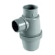 Siphon lavabo entrée verticale gris 40 mm