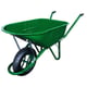 Brouette Rénovation à roue gonflable nez rond Vert 110 L Diamètre de roue 400 mm