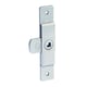 Batteuse en applique en inox carré de 6 mm réversible