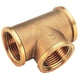 Té égal laiton femelle - 1/4"